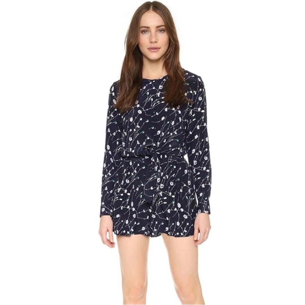 Club Monaco Yurtie Silk Floral Romper